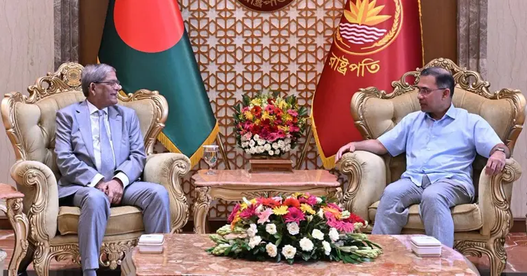 রাষ্ট্রপতি মির্জা ফখরুল ইসলাম ও প্রধানমন্ত্রী তারেক রহমান